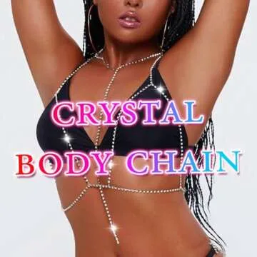 Nicute Boho Rhinestone Body Chain for Women and Girls