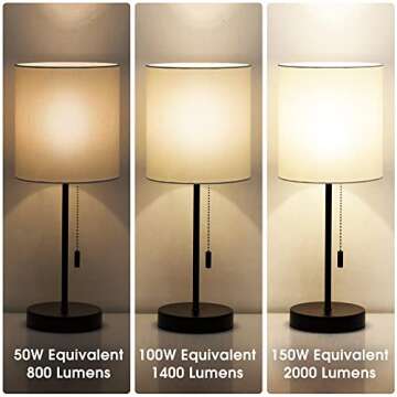 Briignite LED Light Bulbs, 3 Way LED Light Bulbs 50 100 150W Equivalent, 3 Way Light Bulbs, Three Way A21 Light Bulbs E26 Medium Base, Soft White 3000K, 800lm-1400lm-2000lm, 2 Pack