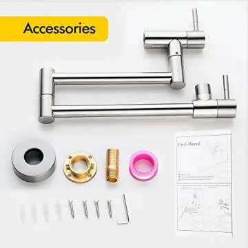 Fransiton Brushed Nickel Pot Filler - Stylish & Functional