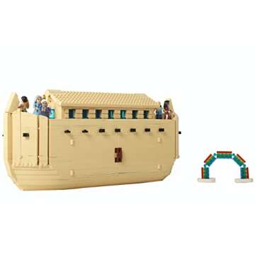 Nativity Bricks Noah's Ark Building Block Set - 976 Piece Building Block Kit for Kids and Adults - Small Toy Brick Set Christmas Stocking Stuffer (Boys and Girls Ages 12+)