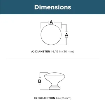 Franklin Brass Fulton 10-Pack Soft Iron Cabinet Knobs