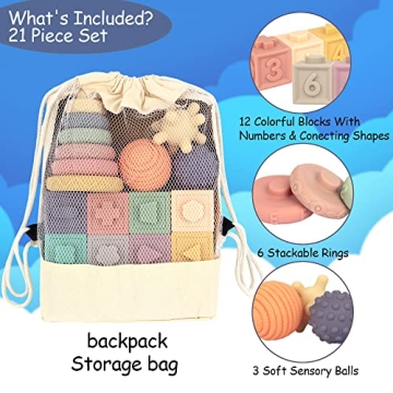 Innovative 21PCS Montessori Baby Toy Set for 6 Months+