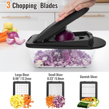 8 Blade All-in-1 Vegetable Chopper for Effortless Meal Prep