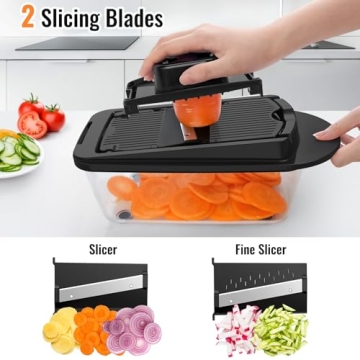 8 Blade All-in-1 Vegetable Chopper for Effortless Meal Prep