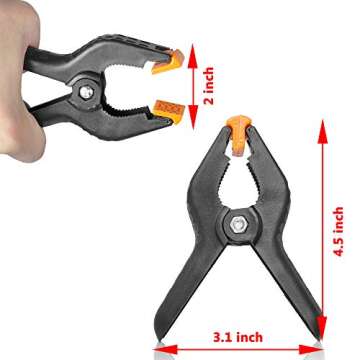 EMART Photo Video Studio Backdrop Stand Kit, 8.5x10ft Adjustable Photography Greenscreen Support System with 3 Polyester Backgrounds for Photoshoot (Black White Green)