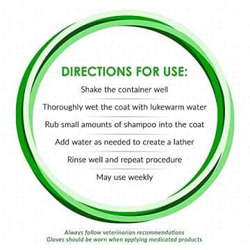 Vetoquinol Universal Medicated Shampoo for Dogs, Cats and Horses, 16oz