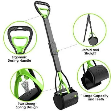 TIMINGILA 33" Pooper Scooper for Easy Waste Management