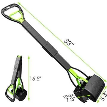 TIMINGILA 33" Pooper Scooper for Easy Waste Management