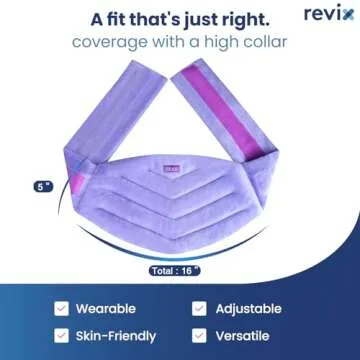 REVIX Microwave Heating Pad for Back with Moist Heat, Extra Large Microwavable Heated Wrap for Lumbar, Waist, Stomach, Shoulder and Neck Hot or Cold Pack, Reusable, Portable