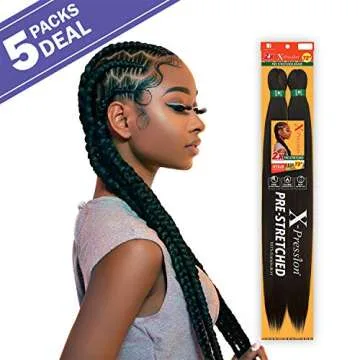 Sensationnel Braids XPRESSION 3X Pre-Stretched Braid 58" (5-pack, 30)