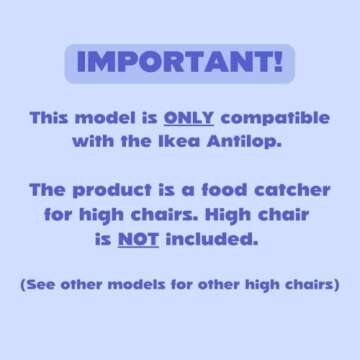 CATCHY - Food Catcher - Compatible with IKEA Antilop High Chair - Highchair Sold Separately - Baby &...