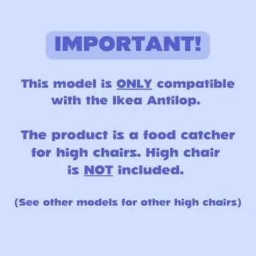 CATCHY - Food Catcher - Compatible with IKEA Antilop High Chair - Highchair Sold Separately - Baby &...