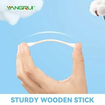 YANGRUI Cotton Swabs Pack - Naturally Pure, 510 Count