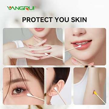 YANGRUI Cotton Swabs Pack - Naturally Pure, 510 Count