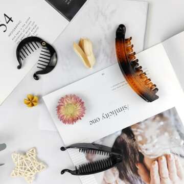 ROYHOO 20PCS Banana Hair Clips Stylish & Durable Hair Holders