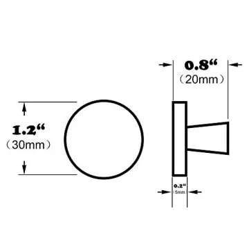 Tokatuker Solid Brass Cabinet Knobs - Elegant & Durable