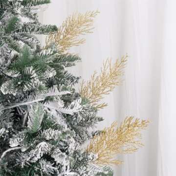 24pcs Christmas Glitter Stems for Holiday Decor and Crafts