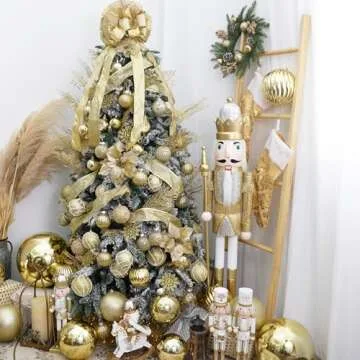 24pcs Christmas Glitter Stems for Holiday Decor and Crafts