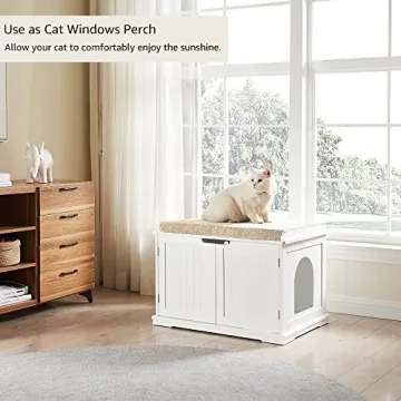 Stylish Unipaws Cat Litter Box Enclosure for Your Home