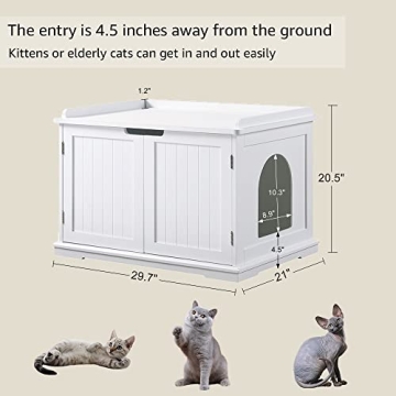 Stylish Unipaws Cat Litter Box Enclosure for Your Home