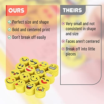 Mr. Pen Smiley Eraser Pack - Fun & Cute School Supplies