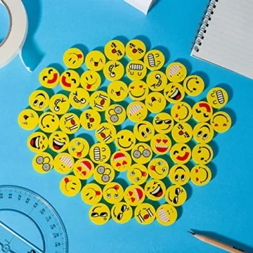 Mr. Pen Smiley Eraser Pack - Fun & Cute School Supplies