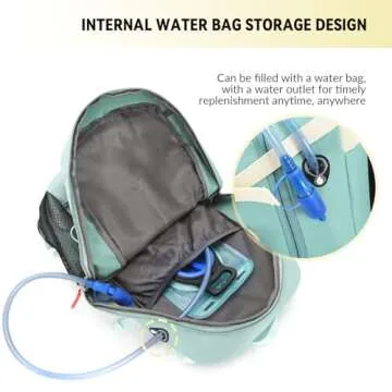 Bseash 40L Waterproof Hiking Backpack with Rain Cover, Outdoor Sport Travel Bag Daypack for Camping Climbing Skiing Cycling (Violet)