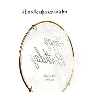 Pink Butterfly Cake Toppers, 11pcs Cupcake Toppers Happy Birthday Metal Gold Topper for Girls Women'...