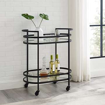 Crosley Furniture Bailey Bar Cart - Stylish & Functional