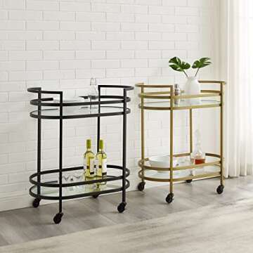 Crosley Furniture Bailey Bar Cart - Stylish & Functional