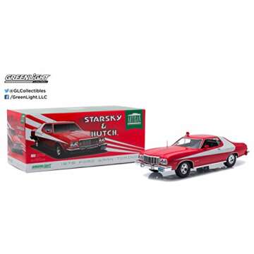 Greenlight 1976 Ford Gran Torino Starsky and Hutch (TV Series 1975-79) 1/18 Diecast Model Car