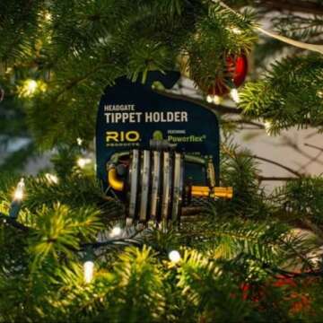 RIO Products Fly Fishing Tippet Head Gate, 2X, 3X, 4X, 5X, 6X Powerflex Tippet, 30 Yard Spools, Clear