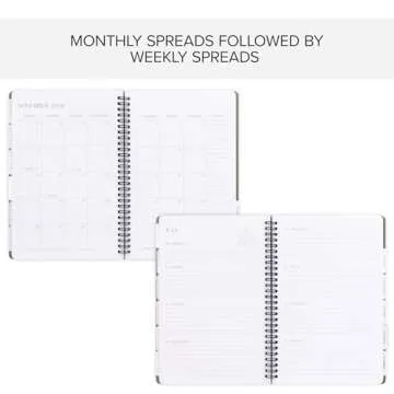 Beautiful 2024 Daily Planner - 7" x 10" Daily Planner for Women or Men with Weekly & Monthly Spreads for Easy Planning - Perfect Calendar Book To Organize All Tasks and Boost Productivity