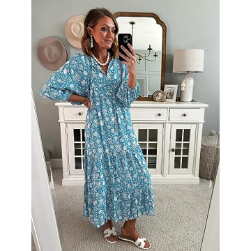 Miduo Floral Maxi Dress for Effortless Elegance