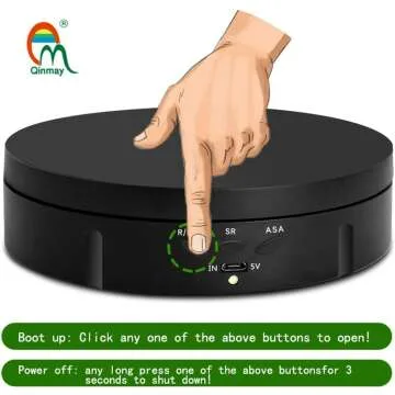 Qinmay 360 Degree Electric Turntable for Photography