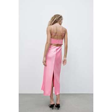 Satin Tube Top Maxi Dress for Evening Wear and Parties