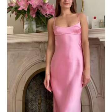 Satin Tube Top Maxi Dress for Evening Wear and Parties