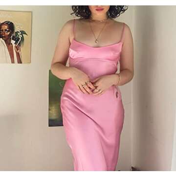 Satin Tube Top Maxi Dress for Evening Wear and Parties