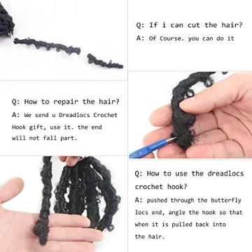 Niseyo Butterfly Locs Crochet Hair 12 Inch for Comfort