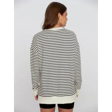 Stylish Glamaker Women's Striped Sweatshirt for Ultimate Comfort