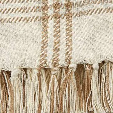 DII Cotton Fringe Throw Blanket for Cozy Decor
