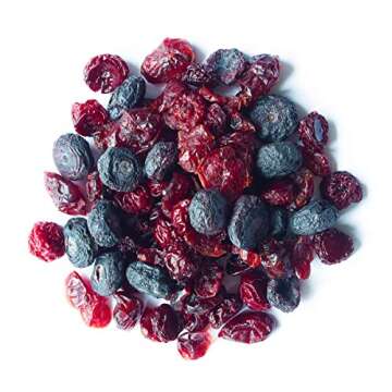 Organic Mixed Berries 1 Pound - Non-GMO Dried Tri-Berry Mix