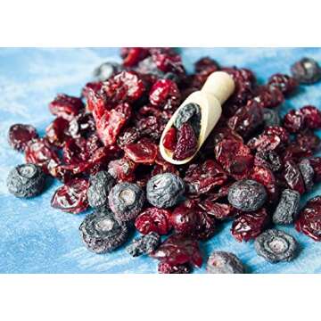 Organic Mixed Berries 1 Pound - Non-GMO Dried Tri-Berry Mix