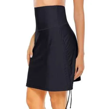 ALove Womens High Waisted Swim Skirts for Beach Style
