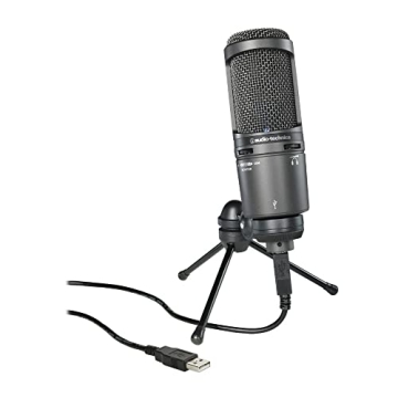 Audio-Technica AT2020USB+ Cardioid Condenser USB Microphone: Built-In Headphone Jack & Volume Contro...