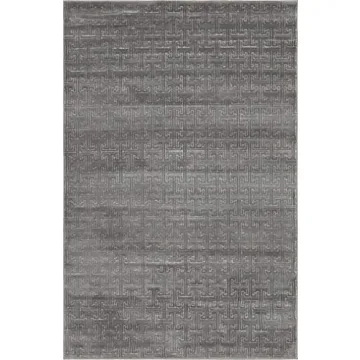 Unique Loom Gray Area Rug for Modern Homes