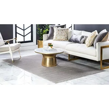 Unique Loom Gray Area Rug for Modern Homes