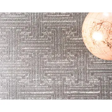 Unique Loom Gray Area Rug for Modern Homes