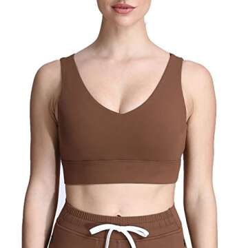 Aoxjox Caged Sports Bras for Women - High Impact Fitness Running Multi-Cross Back Training Yoga Crop...