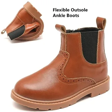 DADAWEN Waterproof Chelsea Boots for Kids - Stylish & Comfortable